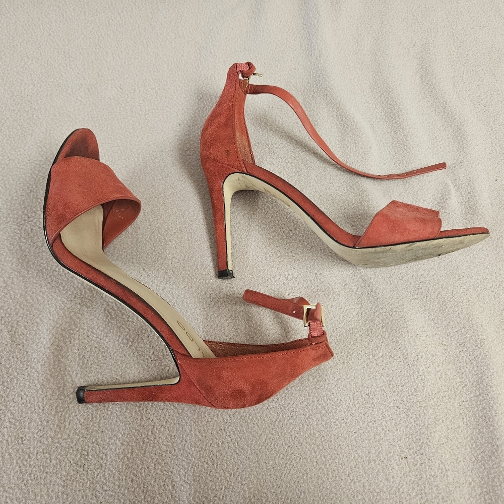 Aldo Red Suede Heels